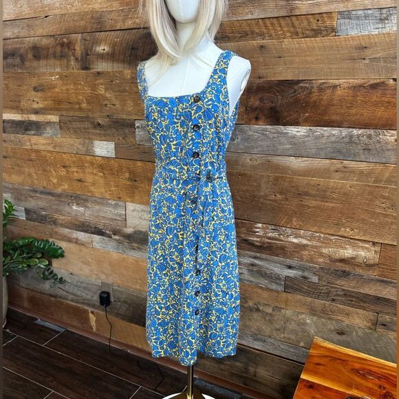 🌼 Ann Taylor Linen Blend Dress – Size 8 – Fully Lined 🌼 - Picture 4 of 14